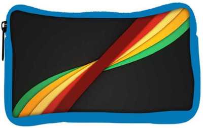

Snoogg Eco Friendly Canvas Black Color Strips Designer Student Pen Pencil Case Coin Purse Pouch Cosmetic Makeup Bag (BLUE) Pouch(Multicolor)