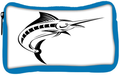 

Snoogg Eco Friendly Canvas Blue Marlin Jumping Student Pen Pencil Case Coin Purse Pouch Cosmetic Makeup Bag (BLUE) Pouch(Multicolor)