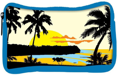 

Snoogg Eco Friendly Canvas Tropical Landscape Student Pen Pencil Case Coin Purse Pouch Cosmetic Makeup Bag (BLUE) Pouch(Multicolor)