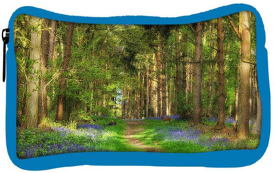 

Snoogg Eco Friendly Canvas Abstract Purple Flower Designer Student Pen Pencil Case Coin Purse Pouch Cosmetic Makeup Bag (BLUE) Pouch(Multicolor)
