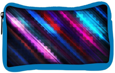 

Snoogg Eco Friendly Canvas Squares And Lines Designer Student Pen Pencil Case Coin Purse Pouch Cosmetic Makeup Bag (BLUE) Pouch(Multicolor)