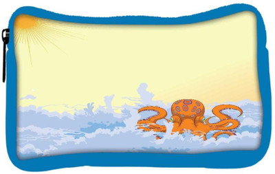 

Snoogg Eco Friendly Canvas Summer Illustrattion Student Pen Pencil Case Coin Purse Pouch Cosmetic Makeup Bag (BLUE) Pouch(Multicolor)