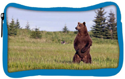 

Snoogg Eco Friendly Canvas Standing Bear Designer Student Pen Pencil Case Coin Purse Pouch Cosmetic Makeup Bag (BLUE) Pouch(Multicolor)
