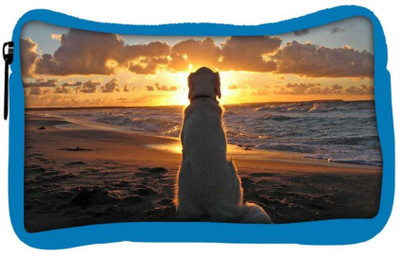 

Snoogg Eco Friendly Canvas Dog Watching Sunset Designer Student Pen Pencil Case Coin Purse Pouch Cosmetic Makeup Bag (BLUE) Pouch(Multicolor)