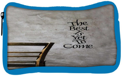 

Snoogg Eco Friendly Canvas The Best Is Yet To Come Student Pen Pencil Case Coin Purse Pouch Cosmetic Makeup Bag (BLUE) Pouch(Multicolor)