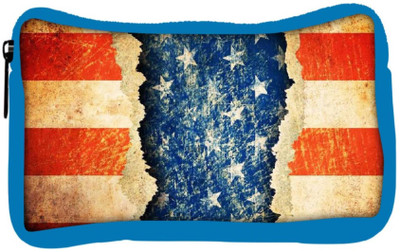 

Snoogg Eco Friendly Canvas Grunge America Student Pen Pencil Case Coin Purse Pouch Cosmetic Makeup Bag (BLUE) Pouch(Multicolor)