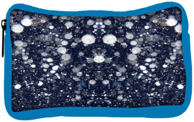 

Snoogg Eco Friendly Canvas Glitter Night Student Pen Pencil Case Coin Purse Pouch Cosmetic Makeup Bag (BLUE) Pouch(Multicolor)