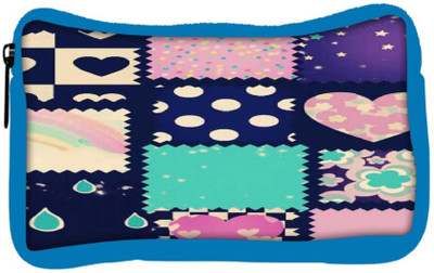 

Snoogg Eco Friendly Canvas Abstract Cute Student Pen Pencil Case Coin Purse Pouch Cosmetic Makeup Bag (BLUE) Pouch(Multicolor)