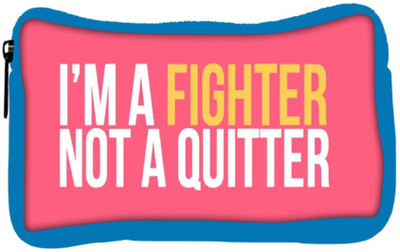 

Snoogg Eco Friendly Canvas Im A Fighter Student Pen Pencil Case Coin Purse Pouch Cosmetic Makeup Bag (BLUE) Pouch(Multicolor)