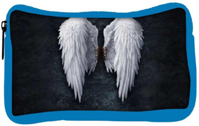 

Snoogg Eco Friendly Canvas Broken Angel Wings Designer Student Pen Pencil Case Coin Purse Pouch Cosmetic Makeup Bag (BLUE) Pouch(Multicolor)