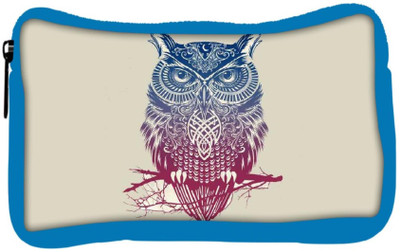 

Snoogg Eco Friendly Canvas Owl Paint Student Pen Pencil Case Coin Purse Pouch Cosmetic Makeup Bag (BLUE) Pouch(Multicolor)