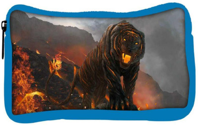 

Snoogg Eco Friendly Canvas Fire Breathing Tiger Designer Student Pen Pencil Case Coin Purse Pouch Cosmetic Makeup Bag (BLUE) Pouch(Multicolor)
