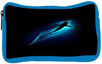 

Snoogg Eco Friendly Canvas Abstract Shark Designer Student Pen Pencil Case Coin Purse Pouch Cosmetic Makeup Bag (BLUE) Pouch(Multicolor)