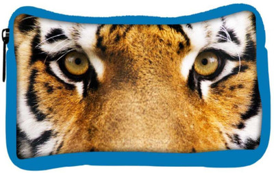 

Snoogg Eco Friendly Canvas Tiger Eyes Designer Student Pen Pencil Case Coin Purse Pouch Cosmetic Makeup Bag (BLUE) Pouch(Multicolor)