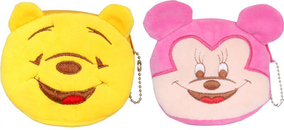 

Tickles Minnie And Pooh Coin Purse Pouch Pocket for Girls Women Kids Coin Purse(Multicolor)