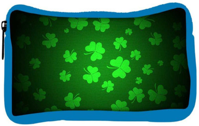 

Snoogg Eco Friendly Canvas Clovers Holiday Designer Student Pen Pencil Case Coin Purse Pouch Cosmetic Makeup Bag (BLUE) Pouch(Multicolor)