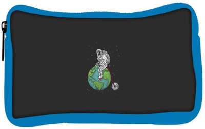 

Snoogg Eco Friendly Canvas Astronaut Designer Student Pen Pencil Case Coin Purse Pouch Cosmetic Makeup Bag (BLUE) Pouch(Multicolor)