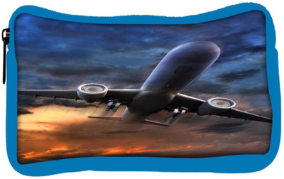 

Snoogg Eco Friendly Canvas Airliner Take Off Illustration Student Pen Pencil Case Coin Purse Pouch Cosmetic Makeup Bag (BLUE) Pouch(Multicolor)