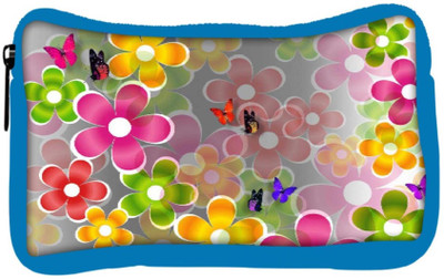 

Snoogg Eco Friendly Canvas Multicolored Daisies And Butterflies 2663 Student Pen Pencil Case Coin Purse Pouch Cosmetic Makeup Bag (BLUE) Pouch(Multicolor)