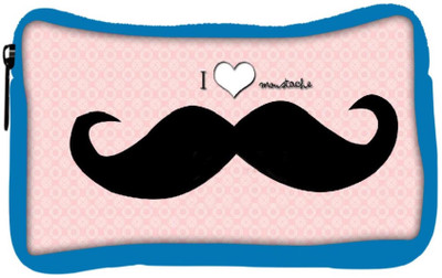 

Snoogg Eco Friendly Canvas I Love Mustache Student Pen Pencil Case Coin Purse Pouch Cosmetic Makeup Bag (BLUE) Pouch(Multicolor)