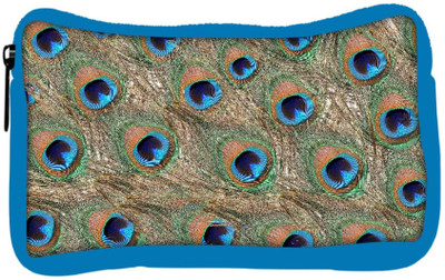 

Snoogg Eco Friendly Canvas Peacock Feathers Student Pen Pencil Case Coin Purse Pouch Cosmetic Makeup Bag (BLUE) Pouch(Multicolor)