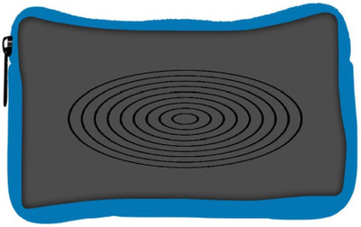 

Snoogg Eco Friendly Canvas Circular Target 2902 Student Pen Pencil Case Coin Purse Pouch Cosmetic Makeup Bag (BLUE) Pouch(Multicolor)