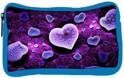 

Snoogg Eco Friendly Canvas Amazing Hearts Designer Student Pen Pencil Case Coin Purse Pouch Cosmetic Makeup Bag (BLUE) Pouch(Multicolor)