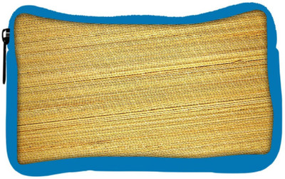 

Snoogg Eco Friendly Canvas Bamboo Mat Background Student Pen Pencil Case Coin Purse Pouch Cosmetic Makeup Bag (BLUE) Pouch(Multicolor)