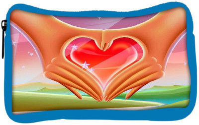 

Snoogg Eco Friendly Canvas Hands Forming A Heart 2640 Student Pen Pencil Case Coin Purse Pouch Cosmetic Makeup Bag (BLUE) Pouch(Multicolor)