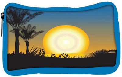 

Snoogg Eco Friendly Canvas Summer Illustration Student Pen Pencil Case Coin Purse Pouch Cosmetic Makeup Bag (BLUE) Pouch(Multicolor)