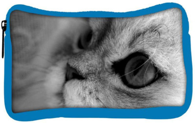 

Snoogg Eco Friendly Canvas Garcya Cat Eye Designer Student Pen Pencil Case Coin Purse Pouch Cosmetic Makeup Bag (BLUE) Pouch(Multicolor)