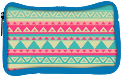 

Snoogg Eco Friendly Canvas Aztec Pink Student Pen Pencil Case Coin Purse Pouch Cosmetic Makeup Bag (BLUE) Pouch(Multicolor)