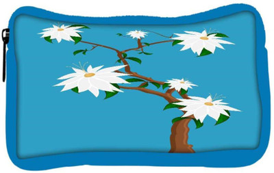

Snoogg Eco Friendly Canvas White Flowers Plant Student Pen Pencil Case Coin Purse Pouch Cosmetic Makeup Bag (BLUE) Pouch(Multicolor)