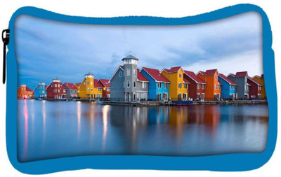 

Snoogg Eco Friendly Canvas Colorful Houses By The Lake World Designer Student Pen Pencil Case Coin Purse Pouch Cosmetic Makeup Bag (BLUE) Pouch(Multicolor)