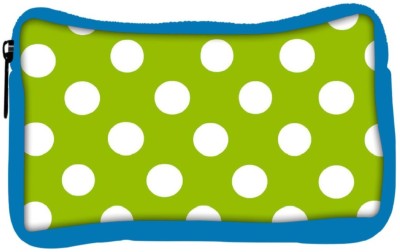 

Snoogg Eco Friendly Canvas Green Polka Dotted Student Pen Pencil Case Coin Purse Pouch Cosmetic Makeup Bag (BLUE) Pouch(Multicolor)