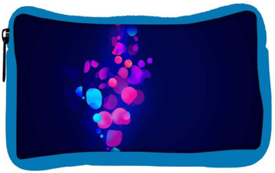 

Snoogg Eco Friendly Canvas Neon Bubbles Designer Student Pen Pencil Case Coin Purse Pouch Cosmetic Makeup Bag (BLUE) Pouch(Multicolor)