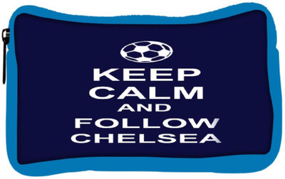 

Snoogg Eco Friendly Canvas Keep Calm And Follow Chelsea Student Pen Pencil Case Coin Purse Pouch Cosmetic Makeup Bag (BLUE) Pouch(Multicolor)