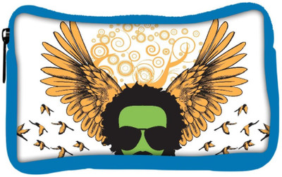 

Snoogg Eco Friendly Canvas Abstract Emblem Student Pen Pencil Case Coin Purse Pouch Cosmetic Makeup Bag (BLUE) Pouch(Multicolor)
