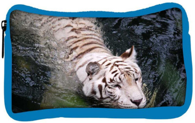 

Snoogg Eco Friendly Canvas White Tiger Designer Student Pen Pencil Case Coin Purse Pouch Cosmetic Makeup Bag (BLUE) Pouch(Multicolor)