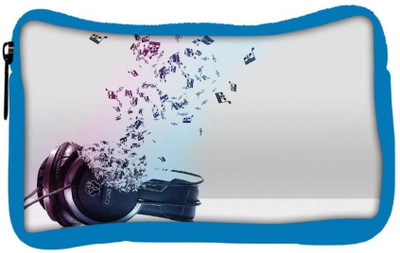 

Snoogg Eco Friendly Canvas Music Comes From The Headphones Designer Student Pen Pencil Case Coin Purse Pouch Cosmetic Makeup Bag (BLUE) Pouch(Multicolor)