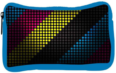 

Snoogg Eco Friendly Canvas Techno Desktop Designer Student Pen Pencil Case Coin Purse Pouch Cosmetic Makeup Bag (BLUE) Pouch(Multicolor)