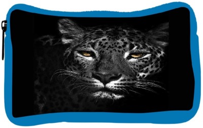 

Snoogg Eco Friendly Canvas Black And White Leopard Student Pen Pencil Case Coin Purse Pouch Cosmetic Makeup Bag (BLUE) Pouch(Multicolor)