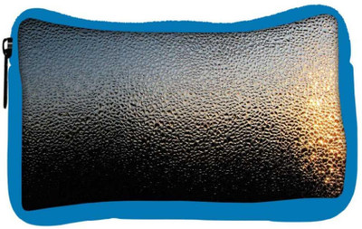 

Snoogg Eco Friendly Canvas Black Water Drops Designer Student Pen Pencil Case Coin Purse Pouch Cosmetic Makeup Bag (BLUE) Pouch(Multicolor)