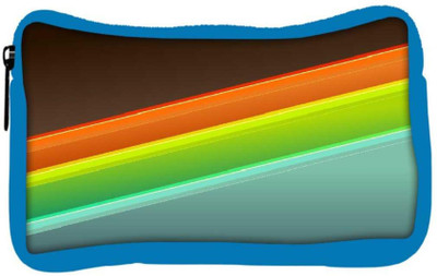 

Snoogg Eco Friendly Canvas Set Of Colorful Strips Designer Student Pen Pencil Case Coin Purse Pouch Cosmetic Makeup Bag (BLUE) Pouch(Multicolor)
