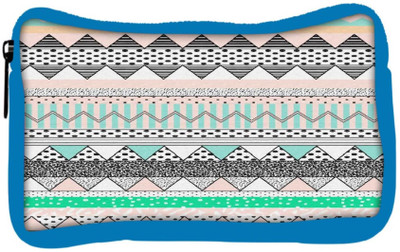 

Snoogg Eco Friendly Canvas Polka Wave Aztec Student Pen Pencil Case Coin Purse Pouch Cosmetic Makeup Bag (BLUE) Pouch(Multicolor)