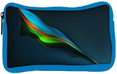 

Snoogg Eco Friendly Canvas Feather Abstract Designer Student Pen Pencil Case Coin Purse Pouch Cosmetic Makeup Bag (BLUE) Pouch(Multicolor)