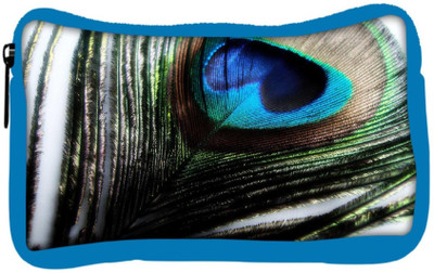 

Snoogg Eco Friendly Canvas Peacock Feather Background Student Pen Pencil Case Coin Purse Pouch Cosmetic Makeup Bag (BLUE) Pouch(Multicolor)
