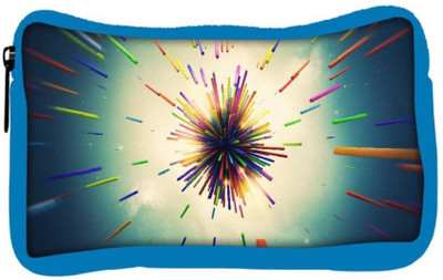 

Snoogg Eco Friendly Canvas Abstract Amazed Design Designer Student Pen Pencil Case Coin Purse Pouch Cosmetic Makeup Bag (BLUE) Pouch(Multicolor)