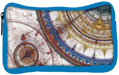 

Snoogg Eco Friendly Canvas Fractal Design Artistic Designer Student Pen Pencil Case Coin Purse Pouch Cosmetic Makeup Bag (BLUE) Pouch(Multicolor)