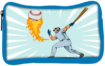 

Snoogg Eco Friendly Canvas Baseball Player Batting Ball Flames Student Pen Pencil Case Coin Purse Pouch Cosmetic Makeup Bag (BLUE) Pouch(Multicolor)